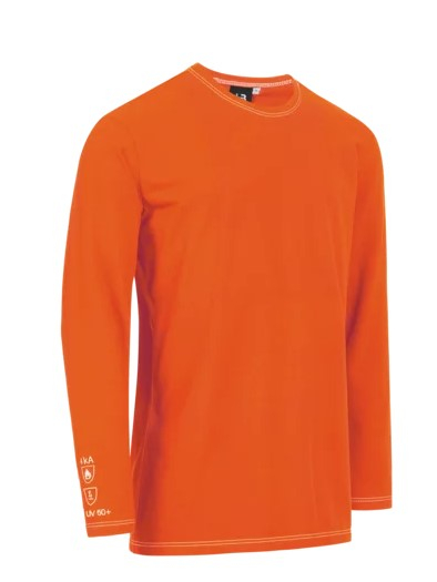 HB-Langarm Shirt, HB-MODarc knit, orange