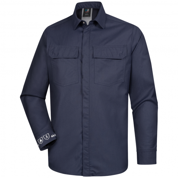 HB- Strlichtbogenschutz- Hemd Kl.1, 4kA, HB-PROtection, navy