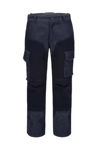 HB- Schweierschutz- Hose Kl. 2, ComFlex, denim stretch, dunkel denim/ darknavy