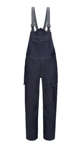 HB- Schweierschutz- Latzhose Kl. 2, ComFlex, denim stretch, dunkel denim