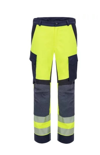 HB- Strlichtbogenschutz- Bundhose 4Energy Kl. 2, 7kA/4kA, fluor. Gelb/ dunkelblau/ navy