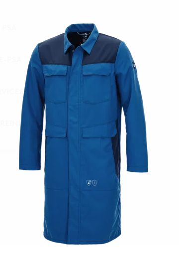 HB-CHEMcomfort antistatik Damenmantel, 2-farbig, royalblau/dunkelblau