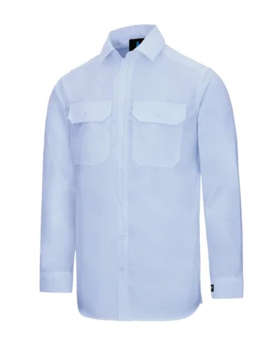 HB- Hemd, Flammgard KLASSIK, pastellblau