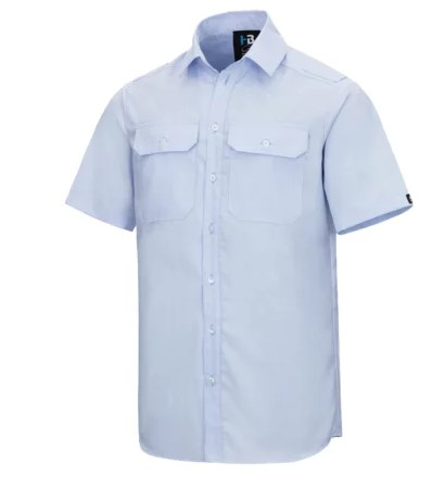 HB- Hemd, Flammgard KLASSIK, pastellblau