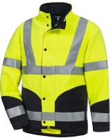 HB-Warn- und Wetterschutz-Fleecejacke HI-Vision FR, 360 g/m, warngelb/navy
