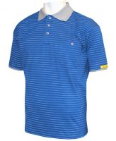 HB-ESD-Produktschutz-Herren-Poloshirt, kurzarm, 160 g/m, royal/silbergrau