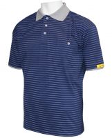 HB-ESD-Produktschutz-Herren-Poloshirt, kurzarm, 160 g/m, navy/silbergrau