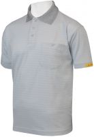 HB-ESD-Produktschutz-Herren-Poloshirt, kurzarm, 160 g/m, silbergrau