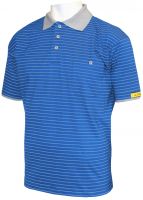 HB-ESD-Produktschutz-Herren-Poloshirt, kurzarm, 170 g/m, royal/silbergrau