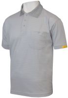 HB-ESD-Produktschutz-Herren-Poloshirt, kurzarm, 170 g/m, silbergrau