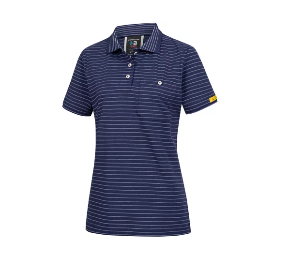 HB-ESD-Produktschutz-Herren-Poloshirt, kurzarm, navy