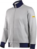 HB-ESD-Produktschutz-Sweatjacke, 300 g/m, silbergrau/navy