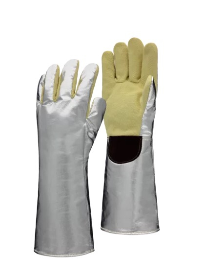 HB-5-Finger-Handschuh 440+ Leder, TREME HEAT Accessoires, silber/braun