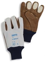 HB-Kälteschutz-Kommisionierer-Arbeits-Handschuhe, weiß/braun