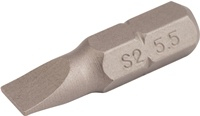 NW-Tecwerk Bit f�r Schlitzschrauben 5,5 mm L�nge 25 mm 1/4 ? C6,3 Schneidenst�rke 1 mm