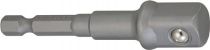 NORDWEST-PROMAT-Bits und Zubehör, Adapter Antriebs-Sechskant 1/4 Zoll Abtriebs-4-KT.1/2 Zoll L.72mm