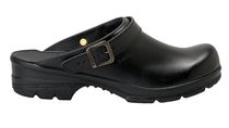 SANITA-Arbeits-Berufs-Sicherheits-Clogs, San Duty, offen, OB, schwarz