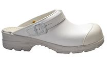 SANITA-Arbeits-Berufs-Sicherheits-Clogs, San Duty Safe, offen, O2, wei