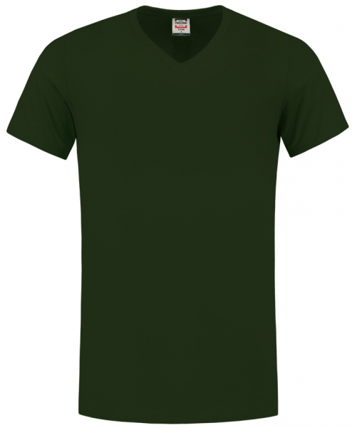 TRICORP-T-Shirts, V-Ausschnitt, Slim Fit, 160 g/m, bottlegreen