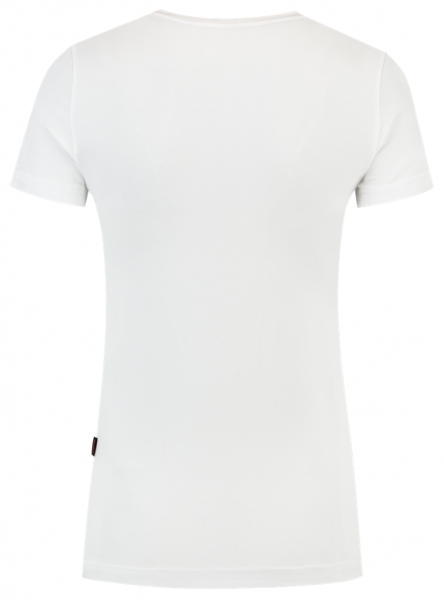 TRICORP-Damen-T-Shirts, V-Ausschnitt, 190 g/m, wei