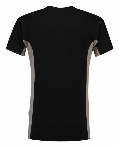 TRICORP-T-Shirt, mit Brusttasche, Bicolor, 190 g/m, black-grey