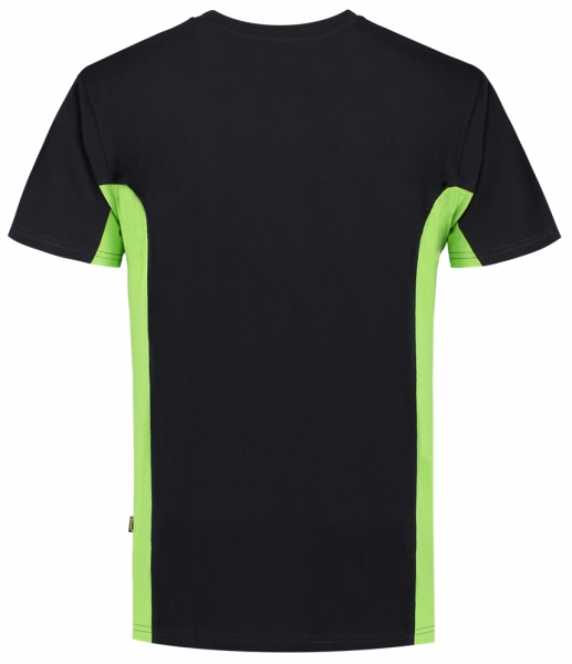 TRICORP-T-Shirt, mit Brusttasche, Bicolor, 190 g/m, black-lime