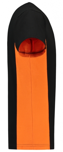 TRICORP-T-Shirt, mit Brusttasche, Bicolor, 190 g/m, black-orange