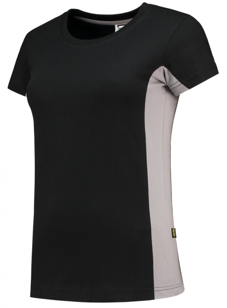 TRICORP-Damen-T-Shirt, Bicolor, 190 g/m, black-grey