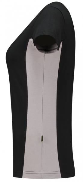 TRICORP-Damen-T-Shirt, Bicolor, 190 g/m, black-grey