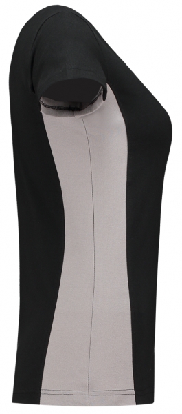 TRICORP-Damen-T-Shirt, Bicolor, 190 g/m, black-grey