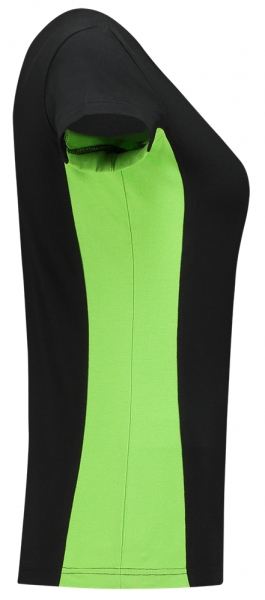 TRICORP-Damen-T-Shirt, Bicolor, 190 g/m, black-lime