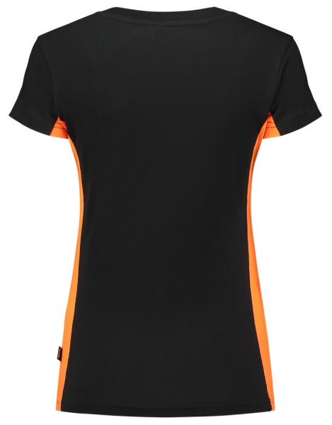 TRICORP-Damen-T-Shirt, Bicolor, 190 g/m, black-orange
