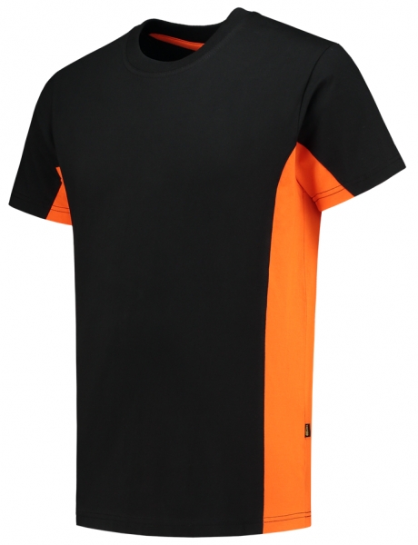 TRICORP-T-Shirt, Bicolor, 190 g/m, black-orange