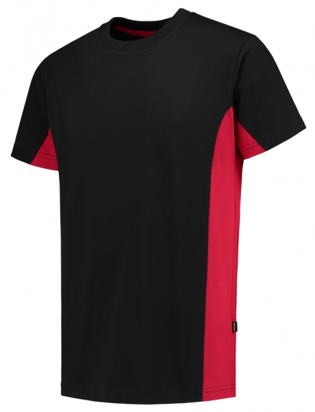 TRICORP-T-Shirt, Bicolor, 190 g/m, black-red