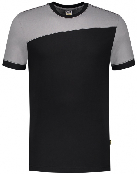 TRICORP-T-Shirt, Basic Fit, Bicolor, Kurzarm, 190 g/m, black-grey