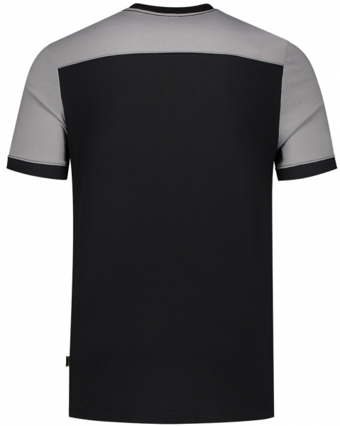 TRICORP-T-Shirt, Basic Fit, Bicolor, Kurzarm, 190 g/m, black-grey