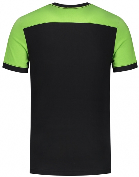 TRICORP-T-Shirt, Basic Fit, Bicolor, Kurzarm, 190 g/m, black-lime