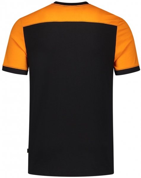 TRICORP-T-Shirt, Basic Fit, Bicolor, Kurzarm, 190 g/m, black-orange