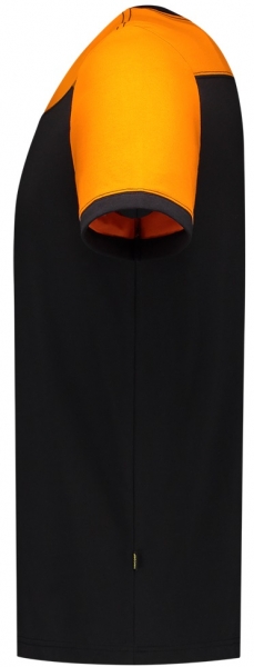TRICORP-T-Shirt, Basic Fit, Bicolor, Kurzarm, 190 g/m, black-orange