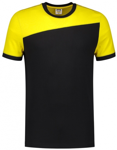 TRICORP-T-Shirt, Basic Fit, Bicolor, Kurzarm, 190 g/m, black-yellow