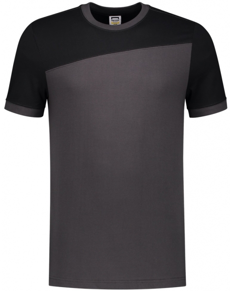 TRICORP-T-Shirt, Basic Fit, Bicolor, Kurzarm, 190 g/m, darkgrey-black