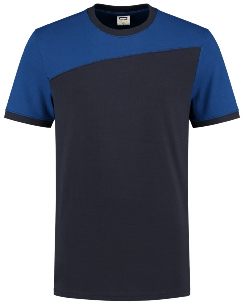 TRICORP-T-Shirt, Basic Fit, Bicolor, Kurzarm, 190 g/m, navy-royalblue