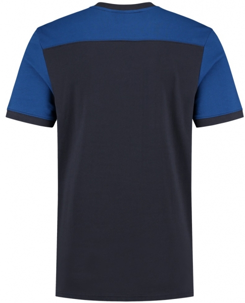 TRICORP-T-Shirt, Basic Fit, Bicolor, Kurzarm, 190 g/m, navy-royalblue