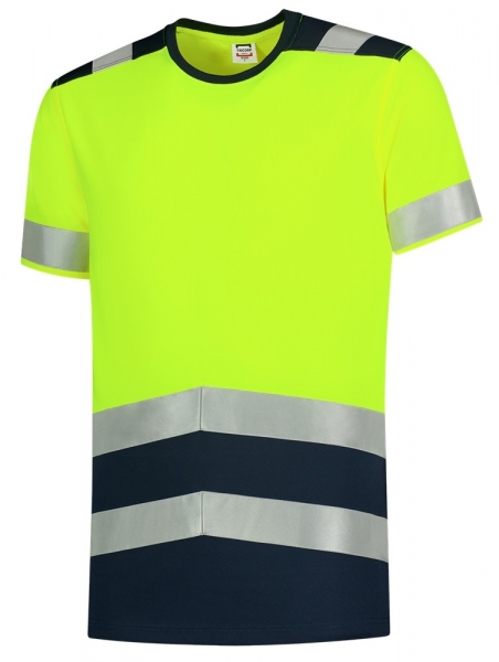 TRICORP-Warnschutz-T-Shirt, 180 g/m², warngelb/dunkelblau