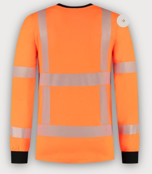 Tricorp Warnschutz T-Shirt Revisible Langarm, Fluor Orange
