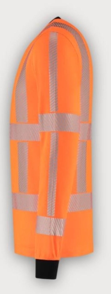 Tricorp Warnschutz T-Shirt Revisible Langarm, Fluor Orange