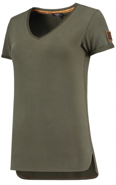 TRICORP-Damen-T-Shirts, Premium, V-Ausschnitt, 180 g/m, army