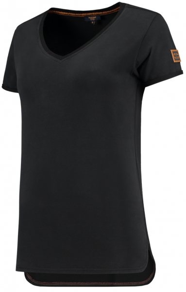 TRICORP-Damen-T-Shirts, Premium, V-Ausschnitt, 180 g/m, black