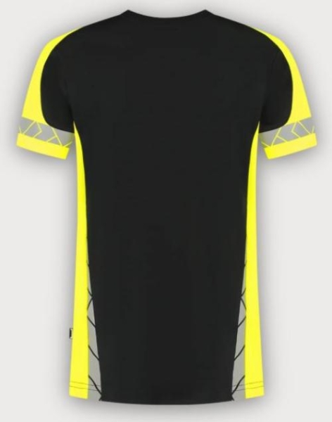Tricorp T-Shirt Reflective Redefined, Black-Fluor Yellow