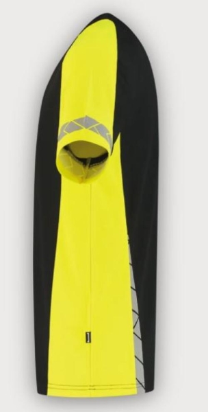 Tricorp T-Shirt Reflective Redefined, Black-Fluor Yellow